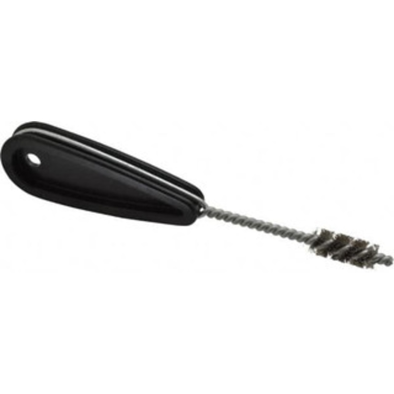 Schaefer Brush 7/16 Inch Actual Brush Diameter, 1/4 Inch Inside Diameter, Carbon Steel, Plumbing, Hand Fitting and Cleaning Brush Solid Plastic Hand Fitting Handle with Hole 00644-12 – 36911204