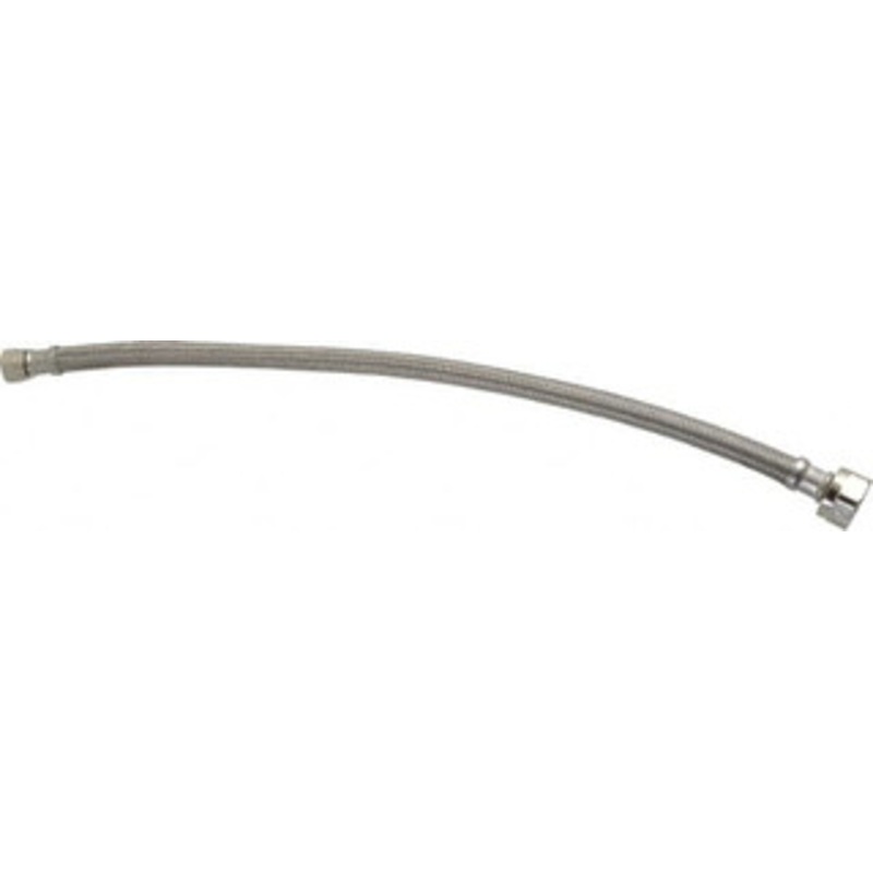 Value Collection 3/8 Compression Inlet, 1/2 FIP Outlet, Stainless Steel Lavatory/Sink Supply Line Use with Sinks 48004 – 08832198
