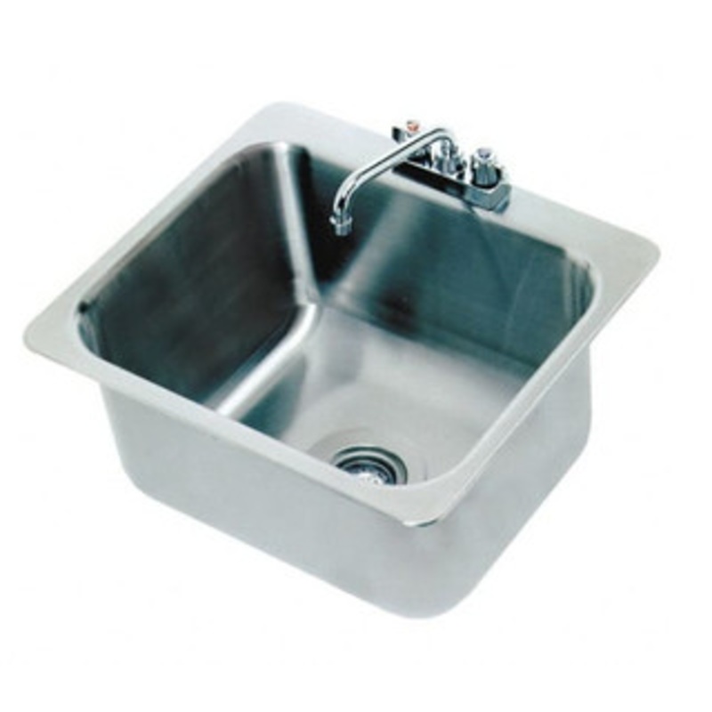 Advance Tabco 20 Long x 16 Wide Inside, 1 Compartment, Stainless Steel Stainless Steel Drop In Sink 20 Gauge, 23 Long x 20-1/2 Wide Outside, 12 Deep DI-1-2012 – 08940835