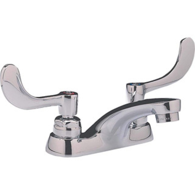 American Standard Lavatory Faucets, Type: Centerset, Spout Type: Standard, Design: Lever, Handle Type: Lever, Mounting Centers: 4 (Inch), Drain Type: No Drain 5500170.002 – 48169676