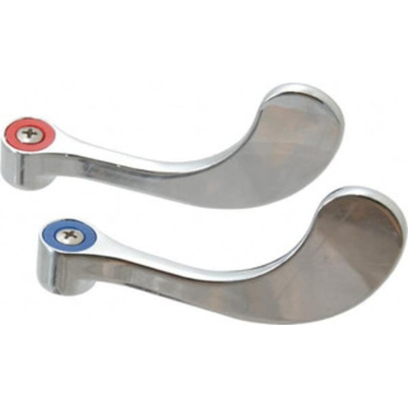 Chicago Faucets Faucet Replacement Wristblade Handles Chrome, Use with All Chicago Faucet Manual Faucets 317-PRJKCP – 91216382