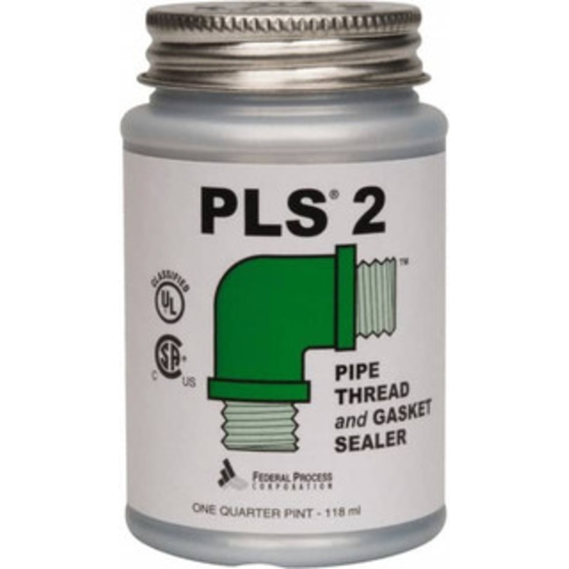 Federal Process 1/4 Pt Brush Top Can Gray Federal PLS-2 Premium Thread & Gasket Sealant 600F Max Working Temp PB04-N – 36913036
