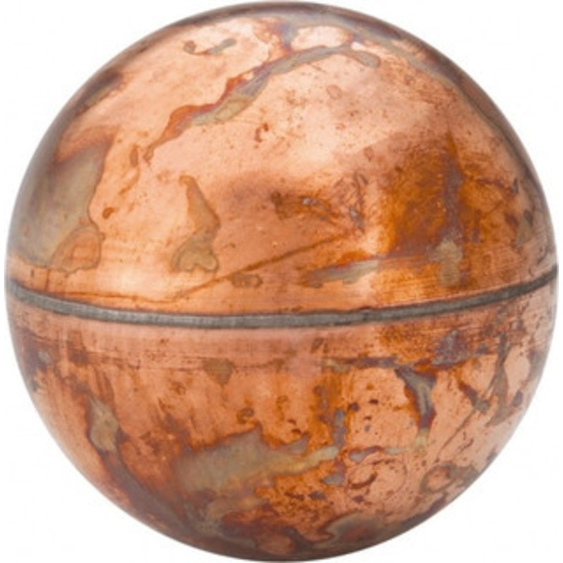 Made in USA 2-1/2 Diam, Spherical, Internal Connection, Metal Float 1/4-20 Thread, Copper, 25 Max psi, 24 Gauge RC2524IC – 07429186