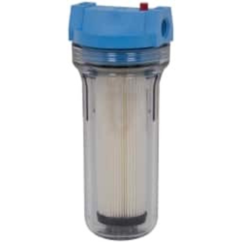 Pentair 4-5/8 Inch Outside Diameter, 14 Inch Cartridge Length, 20 Micron Rating, Cartridge Filter Assembly 3/4 Inch Pipe, Reduces Sediment 151046 – 09408352