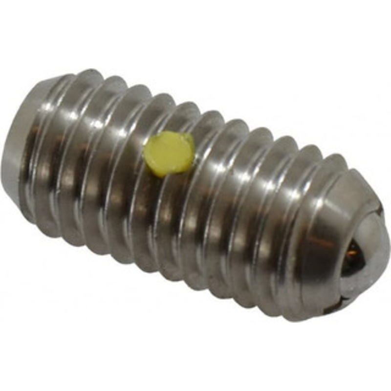 Vlier 1/2-13, 0.281 Ball Diam, 1.05 Body Length, 0.072 Max Ball Reach, Threaded Ball Plunger Stainless Steel Body, Stainless Steel Ball, 6 Lb Initial End Force, 12 Lb Final End Force, Locking Element SSPHB60P – 09225533