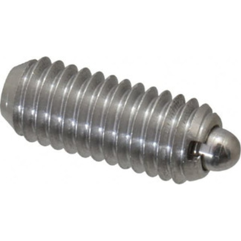 Vlier 10-32, 0.468 Thread Length, 0.065 Plunger Projection, Stainless Steel Threaded Spring Plunger 0.093 Max Plunger Diam, 0.468 Plunger Length, 1.75 Lb Init End Force, 6.25 Lb Final End Force SSM52 – 62120183