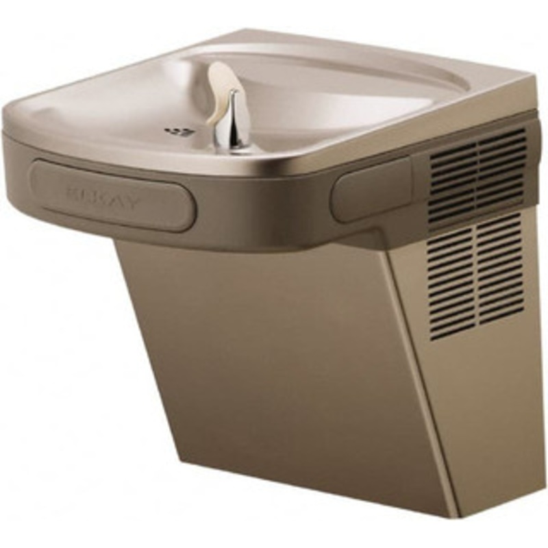 Elkay 8 GPH Cooling Capacity Barrier Free Wall Mounted Water Cooler & Fountain Vinyl Cabinet, 20 to 100 psi, 115 Volts, 370 Watts, 4.0 Full Load Amperage, 0.5 hp, Copper EZS8L – 38592499
