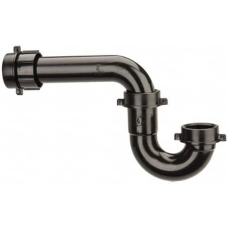 Federal Process 1-1/2 Outside Diameter, P Trap with Marvel Adapter Black, ABS 801ABSBG – 82722935