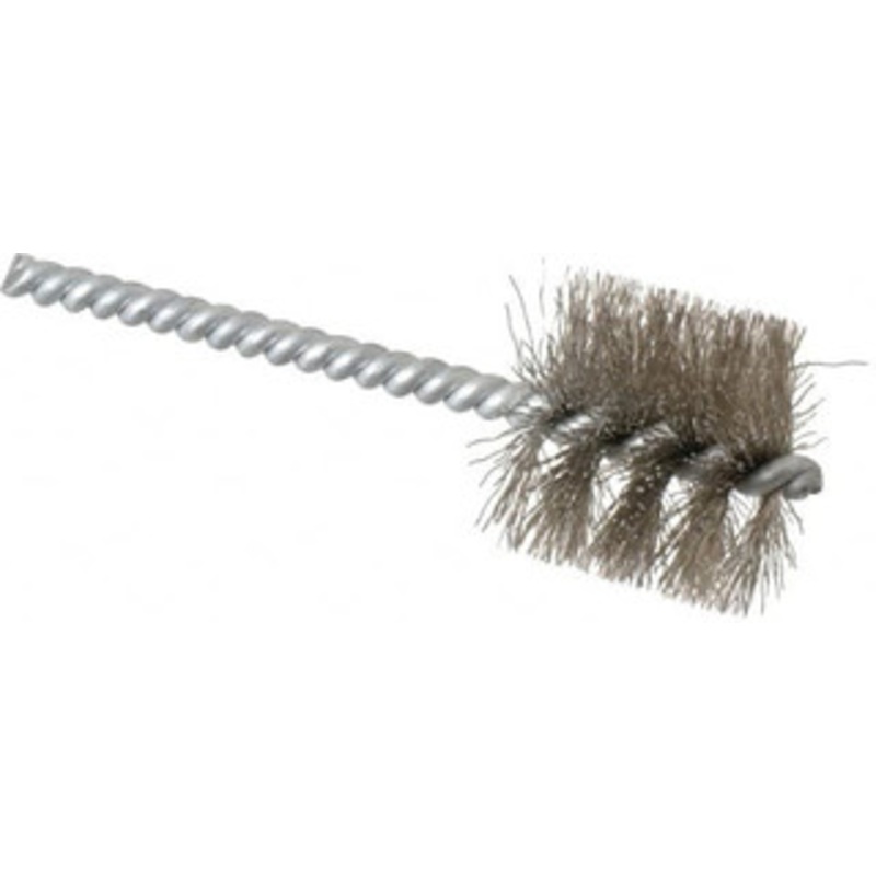 Schaefer Brush 1 Inch Inside Diameter, 1-3/16 Inch Actual Brush Diameter, Stainless Steel, Power Fitting and Cleaning Brush 3/16 Shank Diameter, 3-5/8 Inch Long, Twisted Wire Stem, 1-1/8 Inch Refrigeration Outside Diameter 08749-12 – 56489180