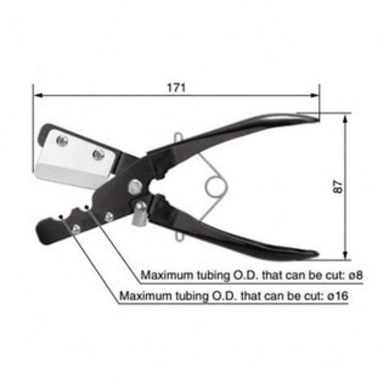 SMC Pneumatics Pipe & Tube Cutters, Type: Tube Cutter, Maximum Pipe Capacity (mm): 16, Minimum Pipe Capacity: 0 (Inch), Cuts Material Type: Soft Plastic Tubing TK-6 – 69720894