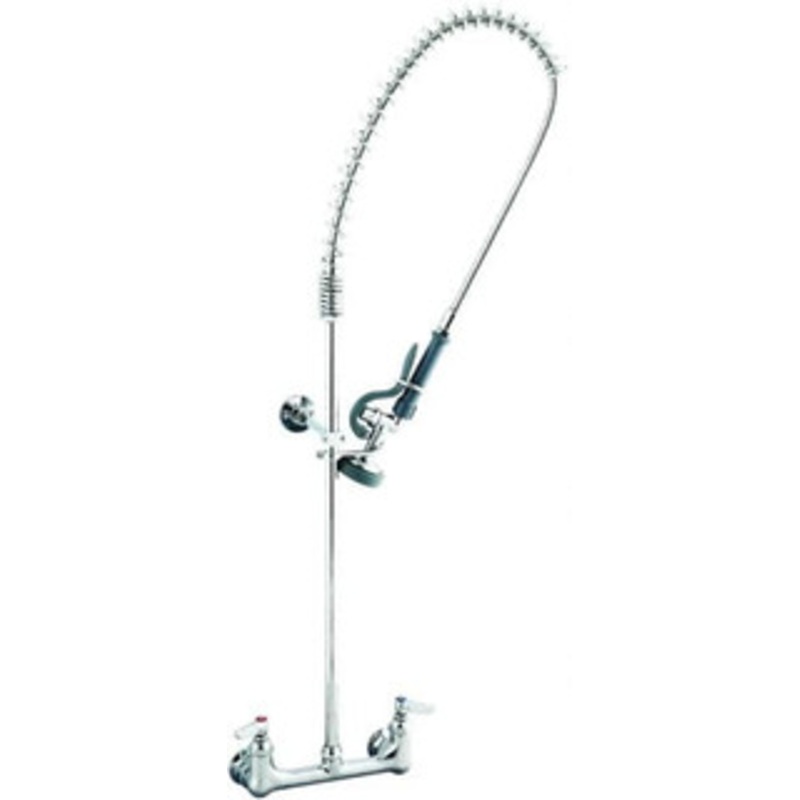T&S Brass No Spout, 2 Way Design, Wall Mount, Wall Pre Rinse Faucet Assembly Lever Handle B-0133-CR-B – 32071920