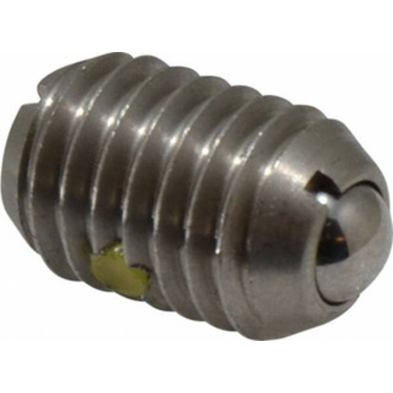 Vlier 1/2-13, 0.281 Ball Diam, 0.75 Body Length, 0.072 Max Ball Reach, Threaded Ball Plunger Stainless Steel Body, Stainless Steel Ball, 3 Lb Initial End Force, 6 Lb Final End Force, Locking Element SSBL60N – 62121835