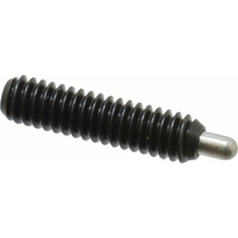 Vlier 1/4-20, 1 Thread Length, 3/16 Plunger Projection, Steel Threaded Spring Plunger 0.117 – 0.118 Max Plunger Diam, 1 Plunger Length, 1 Lb Init End Force, 4 Lb Final End Force, 0.079 Hex PH55 – 62119391