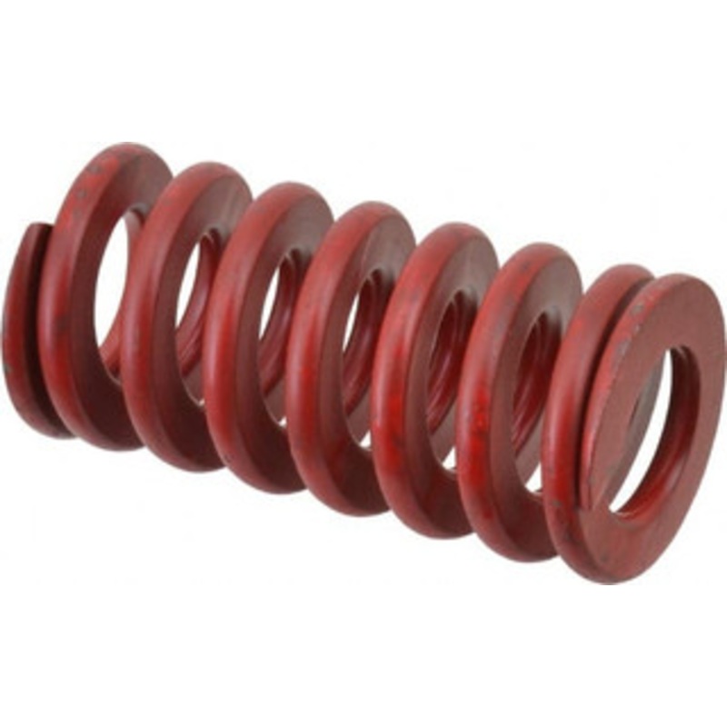 Associated Spring Raymond 1-1/4 Hole Diam, 5/8 Rod Diam, 2-1/2 Free Length, Red Die Spring 577.2 Lb Max Deflection, 0.93 Max Deflection, Medium Heavy Duty, Chromium Alloy Steel 104-610 – 07661903