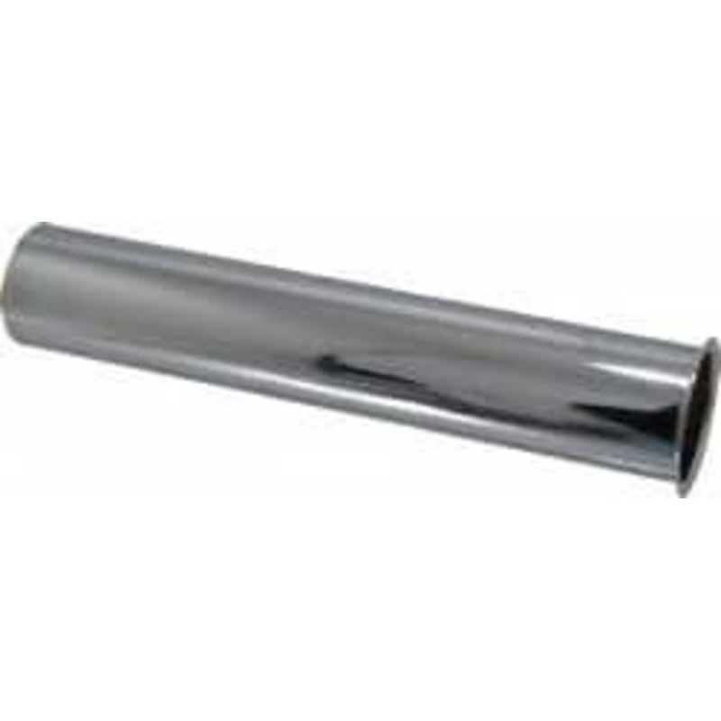 Federal Process 1-1/2 Inside Diameter, 8 Inch Long, Single Flange, Sink Tailpiece Chrome Coated, Brass, 22 Gauge 2426 – 82722877