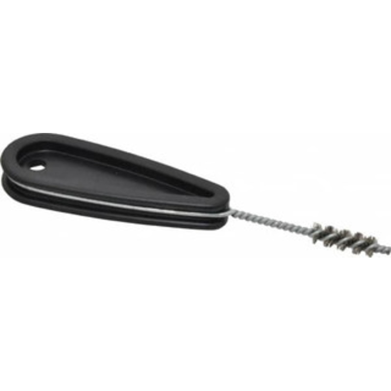 Schaefer Brush 9/32 Inch Actual Brush Diameter, 1/8 Inch Inside Diameter, Carbon Steel, Plumbing, Hand Fitting and Cleaning Brush Solid Plastic Hand Fitting Handle with Hole 00643-12 – 36911196