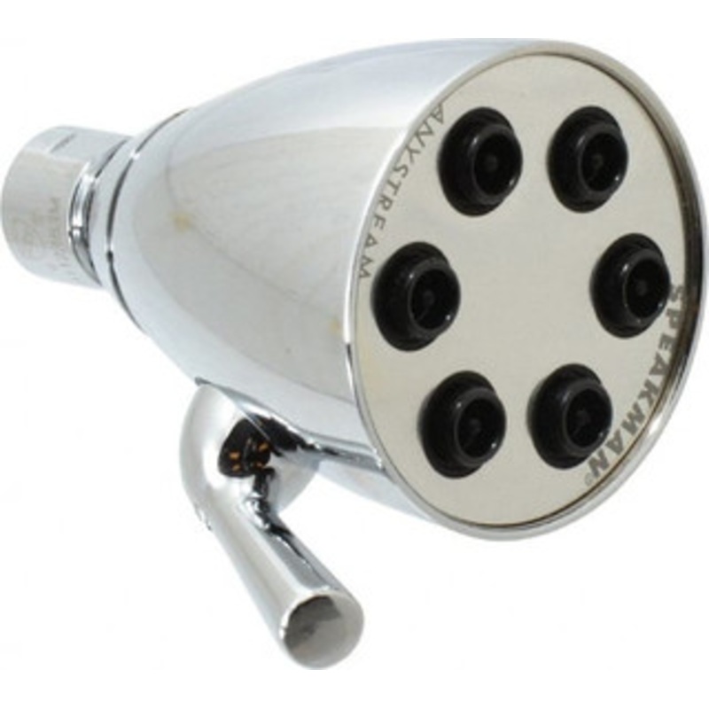 Speakman 2.5 GPM, 2-3/4 Face Diameter, Shower Head with Brass Ball Joint 48 Sprayers, Brass and Lexan S-2252 – 37028255