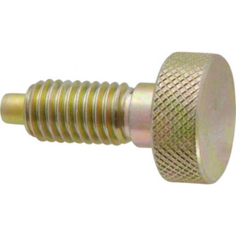 Vlier 1/2-13, 7/8 Thread Length, 1/4 Max Plunger Diam, 1 Lb Init to 10 Lb Final End Force, Knob Handle Plunger Knurled Knob, 1.13 Body Length, 7/8 Length Under Head/Shoulder, 1/4 Plunger Projection SL500 – 62123898