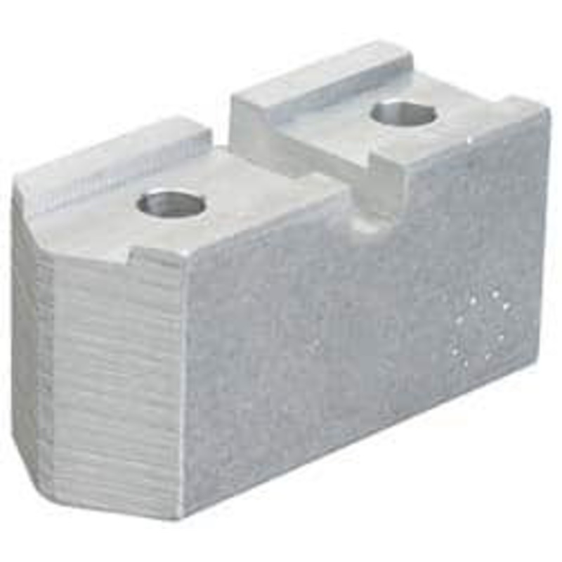 Abbott Workholding 10 to 12 Chuck Capacity, Serrated Attachment, Square Soft Lathe Chuck Jaw 3 Jaws, Steel, 1-3/4 Btw Mount Hole Ctrs, 5-1/2 Long x 2 Wide x 2 High, 3/4 Groove, 1/2 Fastener 12S – 04227070