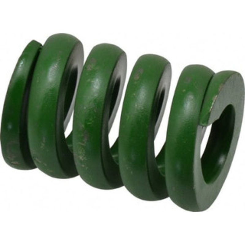Associated Spring Raymond 1-1/2 Hole Diam, 3/4 Rod Diam, 2 Free Length, Green Die Spring 1880 Lb Max Deflection, 0.5 Max Deflection, Extra Heavy Duty, Chromium Alloy Steel 106-708 – 07663867
