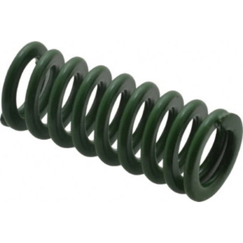 Associated Spring Raymond 16mm Hole Diam, 8mm Rod Diam, 1-1/2 Free Length, Green Die Spring 301.1 N Max Deflection, 15.6mm Max Deflection, Light Duty, Chromium Alloy Steel 203-306 – 67898486