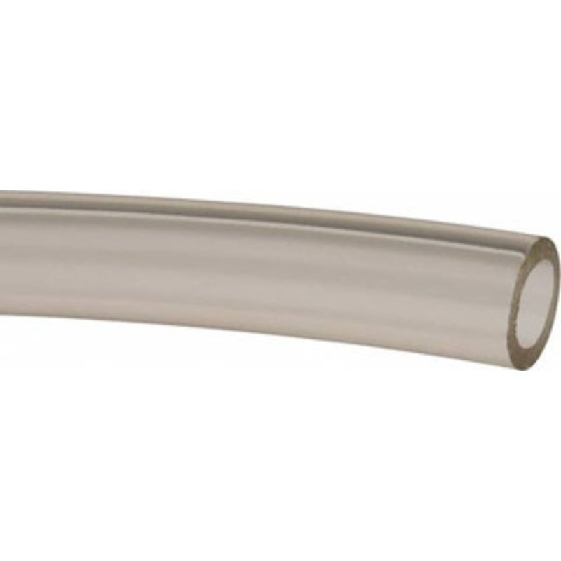 Made in USA 1/2 ID x 3/4 OD, 1/8 Wall Thickness, Cut to Length (50 ft. Standard Length) Plastic Tube Clear, 36 Max psi, 63 Hardness 509299 – 48517296