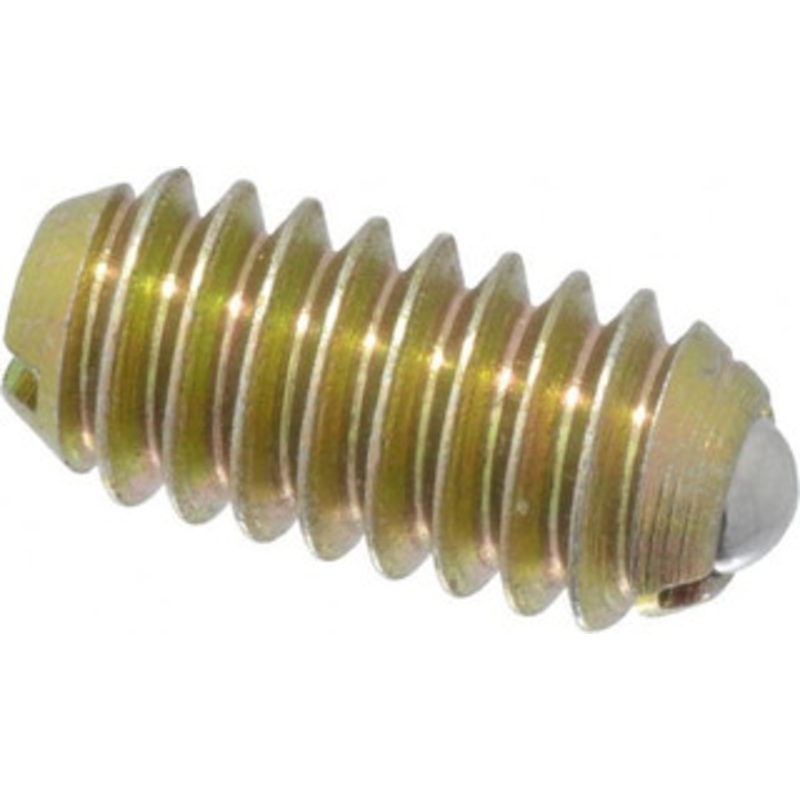 Vlier 1/4-20, 0.125 Ball Diam, 0.531 Body Length, 0.035 Max Ball Reach, Threaded Ball Plunger Steel Body, Steel Ball, 4 Lb Initial End Force, 12 Lb Final End Force, Locking Element BH54N – 62121199