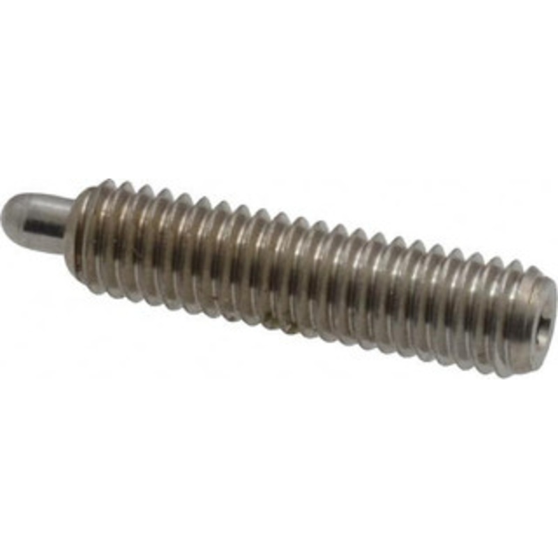 Vlier 10-32, 3/4 Thread Length, 1/8 Plunger Projection, Stainless Steel Threaded Spring Plunger 0.091 – 0.092 Max Plunger Diam, 3/4 Plunger Length, 1.3 Lb Init End Force, 2.7 Lb Final End Force, 0.063 Hex SSPH53P – 62119615