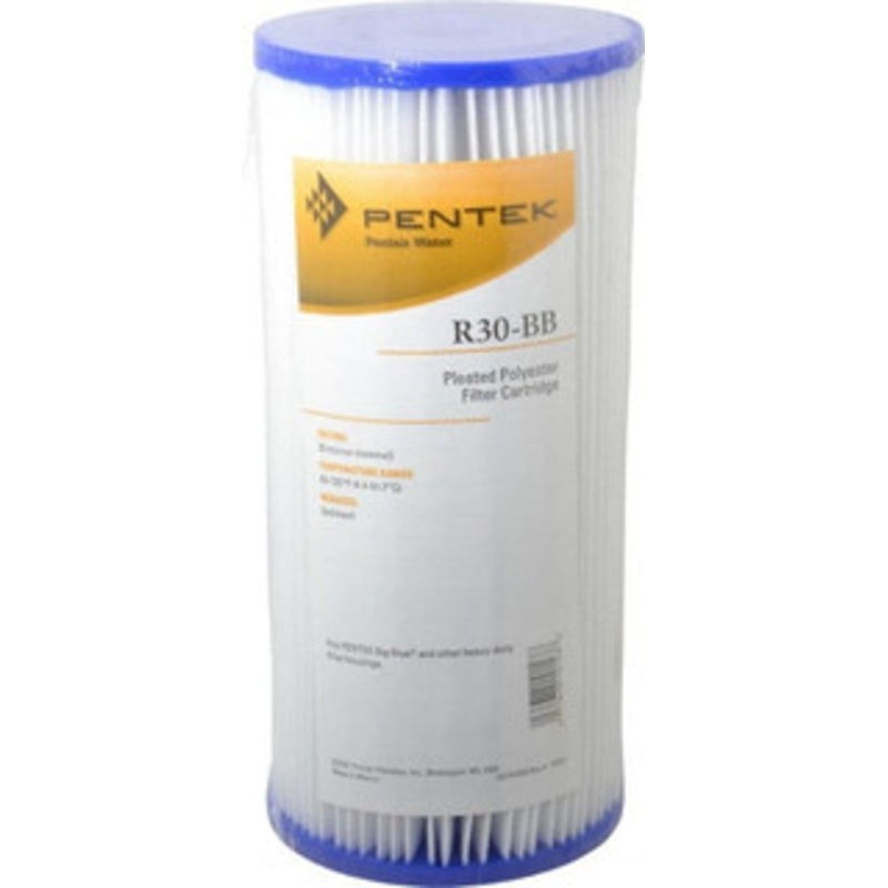 Pentair 4-1/2 OD, 30, Non-Woven Polyester Pleated Cartridge Filter 9-3/4 Long, Reduces Sediments 155101-43 – 71940365