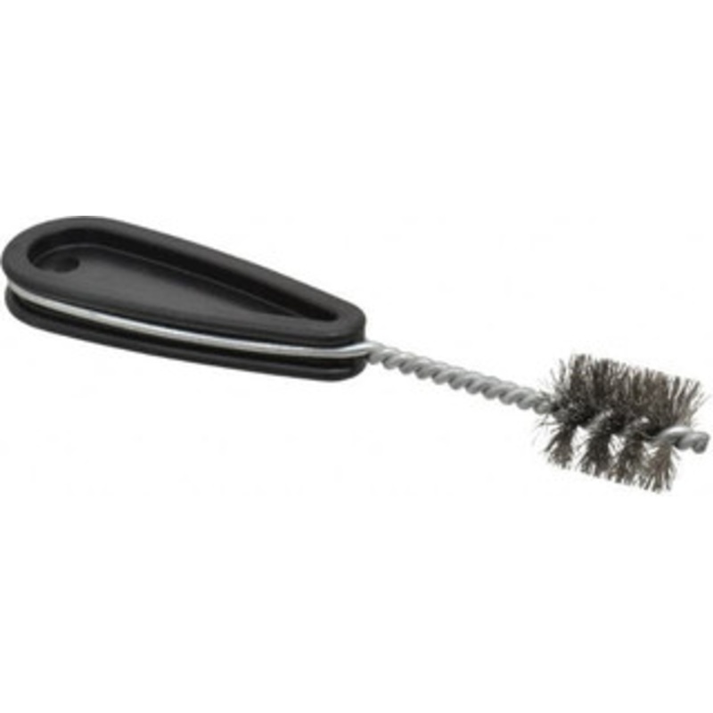 Schaefer Brush 15/16 Inch Actual Brush Diameter, 3/4 Inch Inside Diameter, Carbon Steel, Plumbing, Hand Fitting and Cleaning Brush Solid Plastic Hand Fitting Handle with Hole 00648-12 – 36911246
