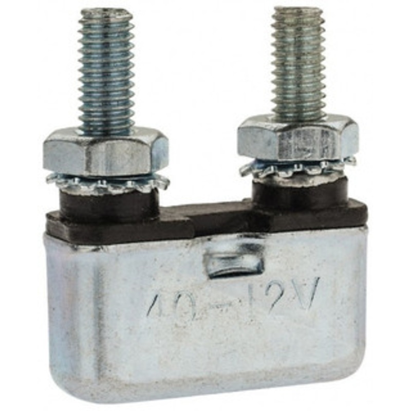Value Collection 40 Amp Automotive Heavy Duty Stud Terminal Circuit Breaker 1.091 Long x 0.402 Wide 0.63 High CB128-40 – 65139669