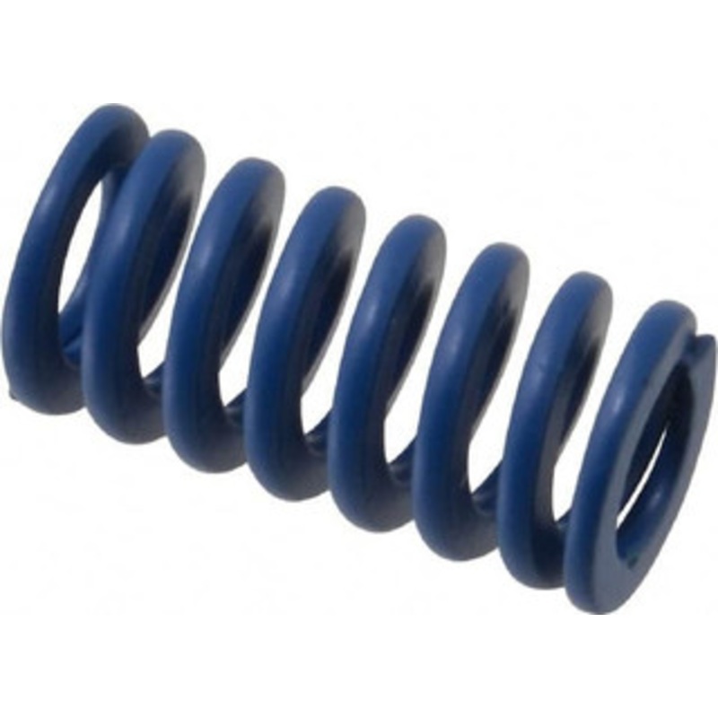 Associated Spring Raymond 16mm Hole Diam, 8mm Rod Diam, 1-1/4 Free Length, Blue Die Spring 452.6 N Max Deflection, 12.2mm Max Deflection, Medium Duty, Chromium Alloy Steel 204-305 – 67899542