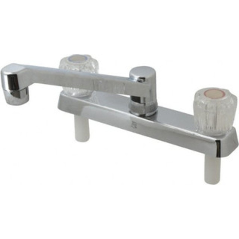 B&K Mueller Deck Plate Mount, Kitchen Faucet without Spray Two Handle, Knob Handle, Standard Spout 122-018 – 65382616