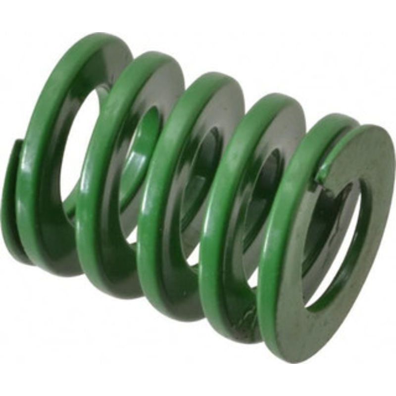 Danly 1-1/4 Hole Diam, 5/8 Rod Diam, 1-1/2 Free Length, Green Die Spring 57.9 Lb Max Deflection, 0.6 Max Deflection, Light Duty, Chromium Vanadium Steel 9-2006-11 – 76011014