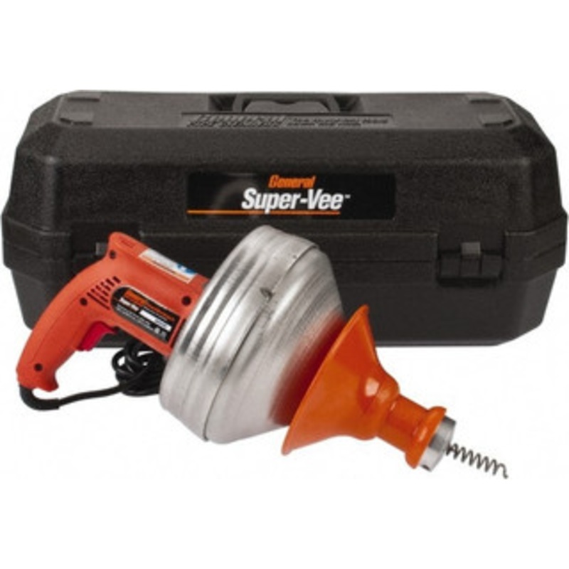 General Pipe Cleaners Electric Battery Drain Cleaning Machine For 1-1/2 to 2 Pipe, 25 ft. Cable, 500 Max RPM SV-D-WC – 36892511