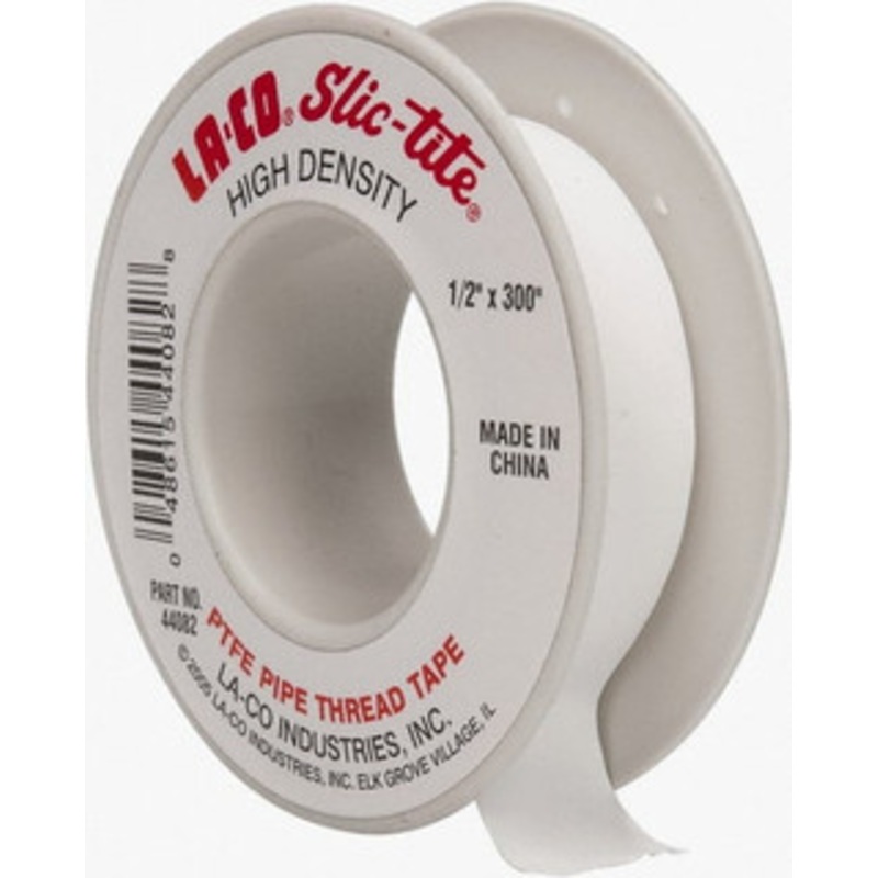 LA-CO 1/2 Wide x 300 Long General Purpose Pipe Repair Tape 3 mil Thick, -450 to 550F, White 44082 – 06900450