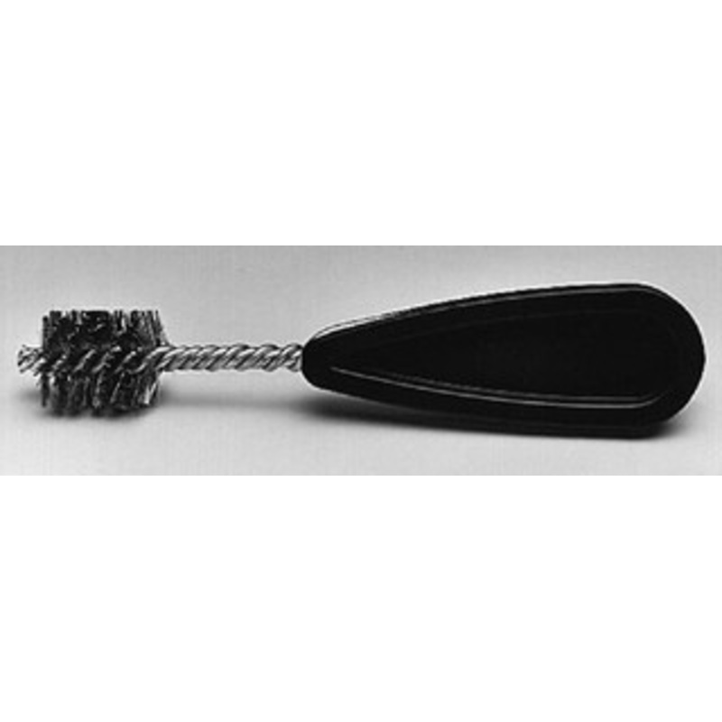 Schaefer Brush 2-3/4 Inch Actual Brush Diameter, Stainless Steel, Refrigeration, Hand Fitting and Cleaning Brush 2-5/8 Refrigeration Outside Diameter, Solid Plastic Hand Fitting Handle with Hole 00937 – 36911410