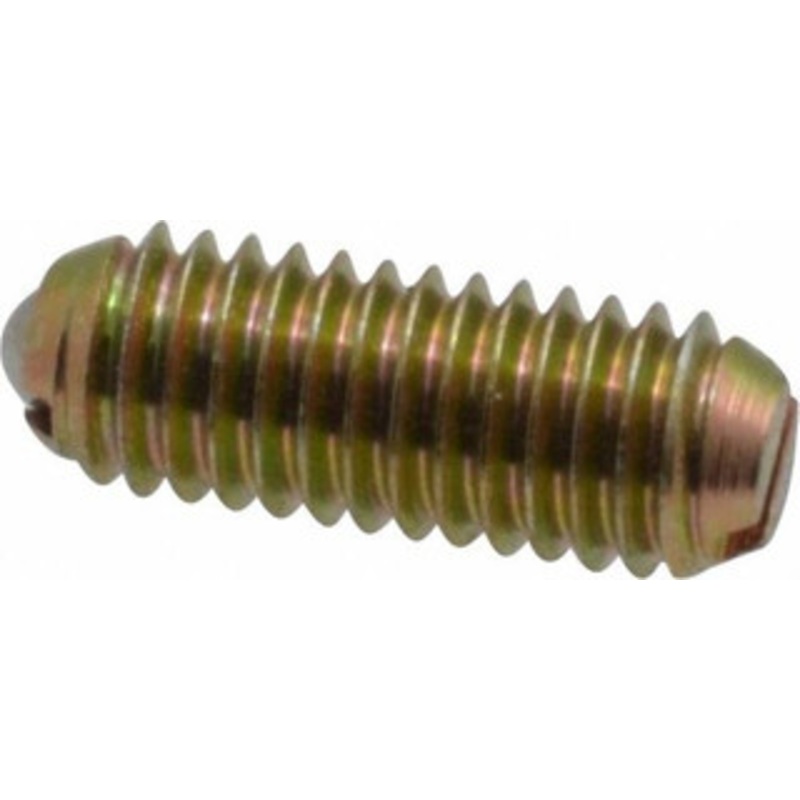 Vlier 10-32, 0.094 Ball Diam, 0.513 Body Length, 0.025 Max Ball Reach, Threaded Ball Plunger Steel Body, Steel Ball, 2 Lb Initial End Force, 5 Lb Final End Force BH52 – 62121165