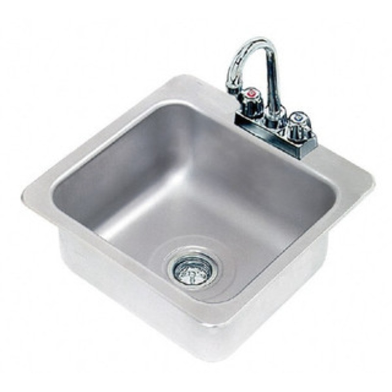 Advance Tabco 16 Long x 14 Wide Inside, 1 Compartment, Stainless Steel Stainless Steel Drop In Sink 20 Gauge, 19 Long x 18-1/2 Wide Outside, 8 Deep DI-1-168 – 08940819