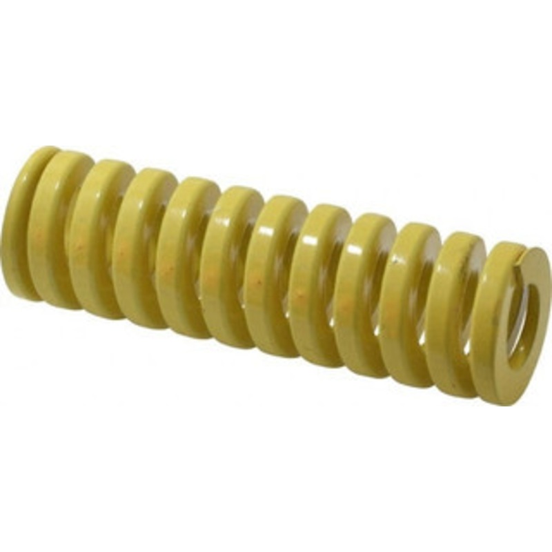 Danly 1-1/4 Hole Diam, 5/8 Rod Diam, 4 Free Length, Yellow Die Spring 88.9 Lb Max Deflection, 1 Max Deflection, Extra Heavy Duty, Chromium Vanadium Steel 9-2016-36 – 76017078