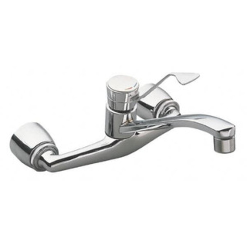 Moen Wall Mount, Kitchen Faucet with Spray One Handle, Lever Handle, Standard Spout 8713 – 81794828