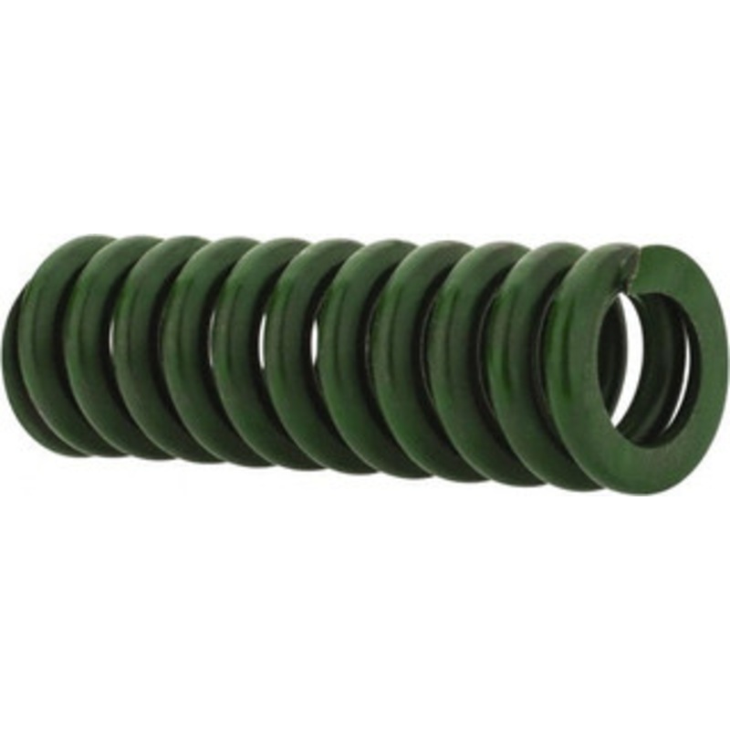 Associated Spring Raymond 1/2 Hole Diam, 9/32 Rod Diam, 1-1/2 Free Length, Green Die Spring 75 Lb Max Deflection, 0.38 Max Deflection, Extra Heavy Duty, Chromium Alloy Steel 106-206 – 07663347