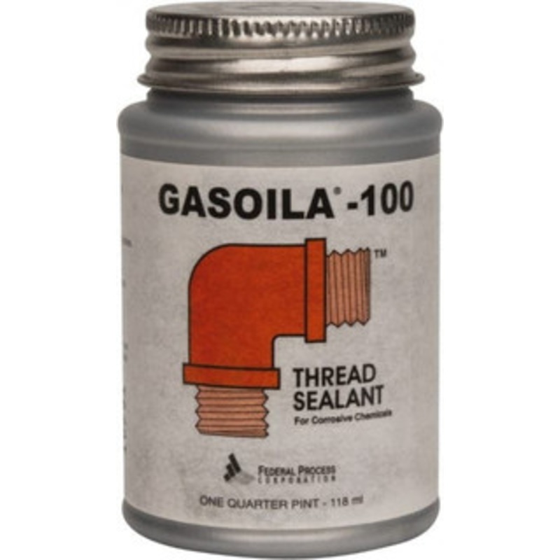 Federal Process 1/4 Pt Brush Top Can Black Federal Gasoila-100 Thread Sealant 450F Max Working Temp GH04 – 36912988