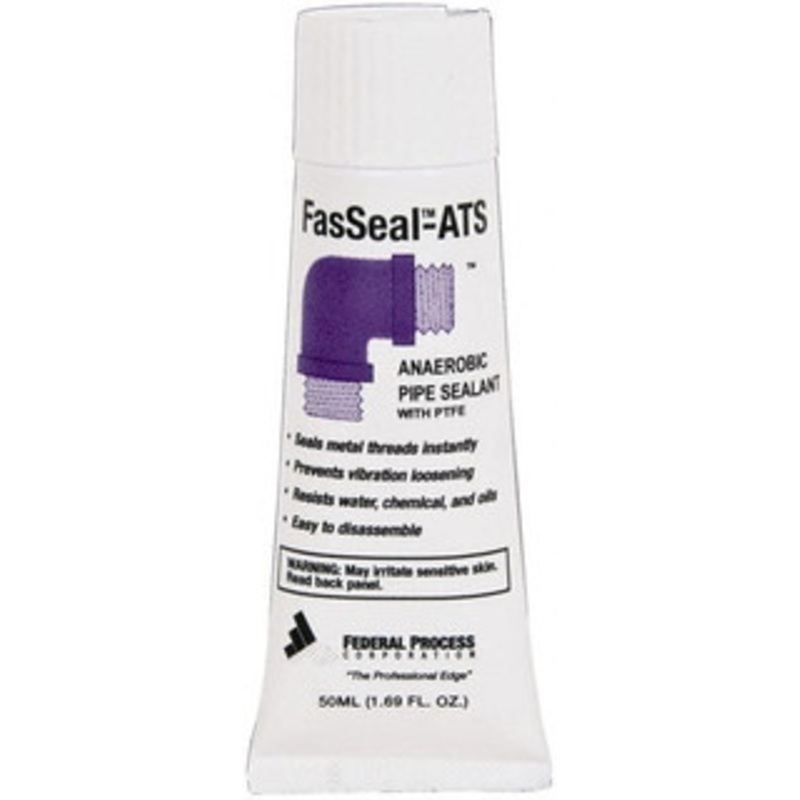 Federal Process 50 mL Tube White FasSeal-ATS Anaerobic Thread Sealant with PTFE 375F Max Working Temp AS05 – 36913077