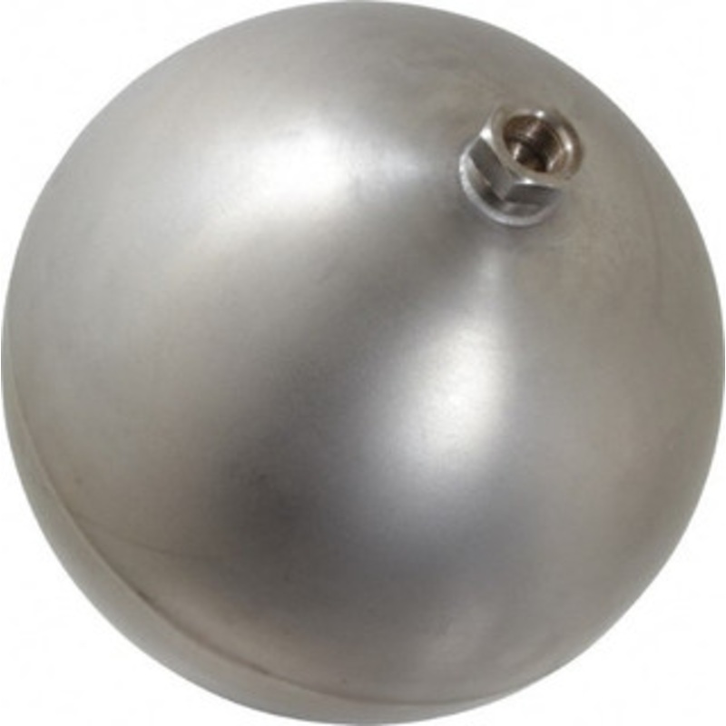 Made in USA 8 Diam, Spherical, Hex Spud Connection, Metal Float 3/8 Straight Thread, Stainless Steel, 450 Max psi, 21 Gauge RS48021G – 07439052