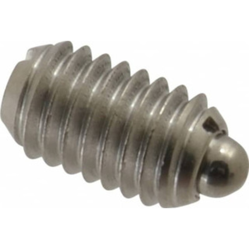 Vlier 3/8-16, 5/8 Thread Length, 0.11 Plunger Projection, Stainless Steel Threaded Spring Plunger 0.186 Max Plunger Diam, 0.625 Plunger Length, 4.5 Lb Init End Force, 18.5 Lb Final End Force SSM58 – 62120241