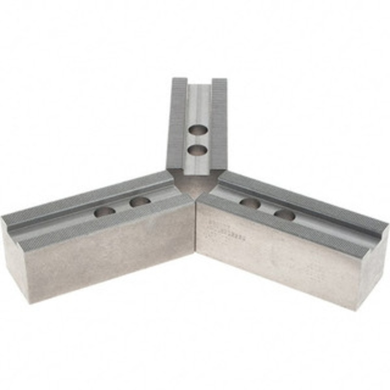 Abbott Workholding 1.5mm x 60 Serrated Attachment, Square Soft Lathe Chuck Jaw 3 Jaws, Steel, 1.1811 Btw Mount Hole Ctrs, 5-1/2 Long x 2 Wide x 2 High, 0.8268 Groove, 0.6299 & 16mm Fastener KTTB212SSQ – 77138899
