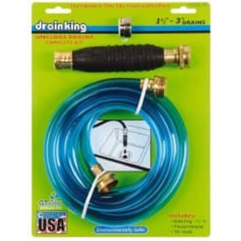 Drain King For 1-1/2 to 3 Inch Pipe, 6-3/8 Inch Cable Length, Handheld, Manual and Hand Drain Cleaner Rubber Drum 340 – 54179379