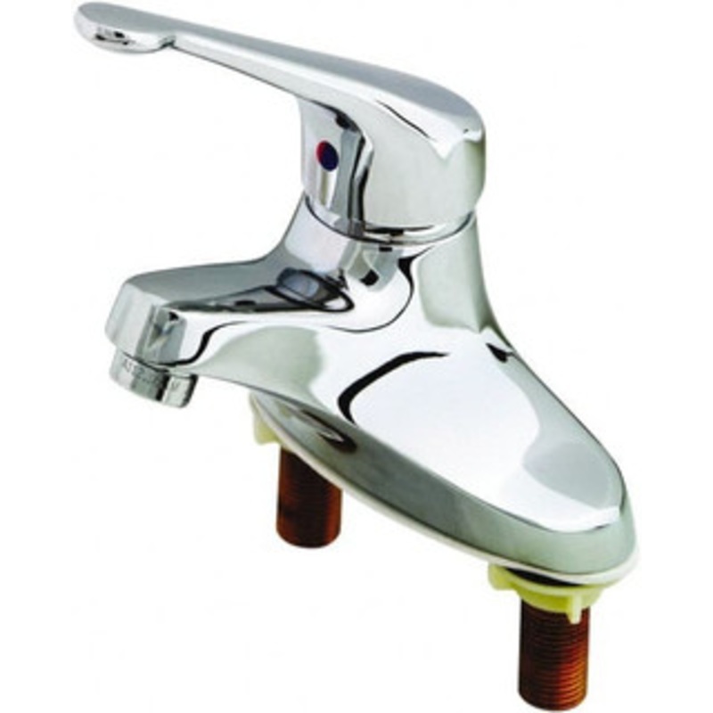 T&S Brass Multi Position Handle, Deck Mounted Bathroom Faucet One Handle, No Drain, Standard Spout B-2711-LH – 32072423