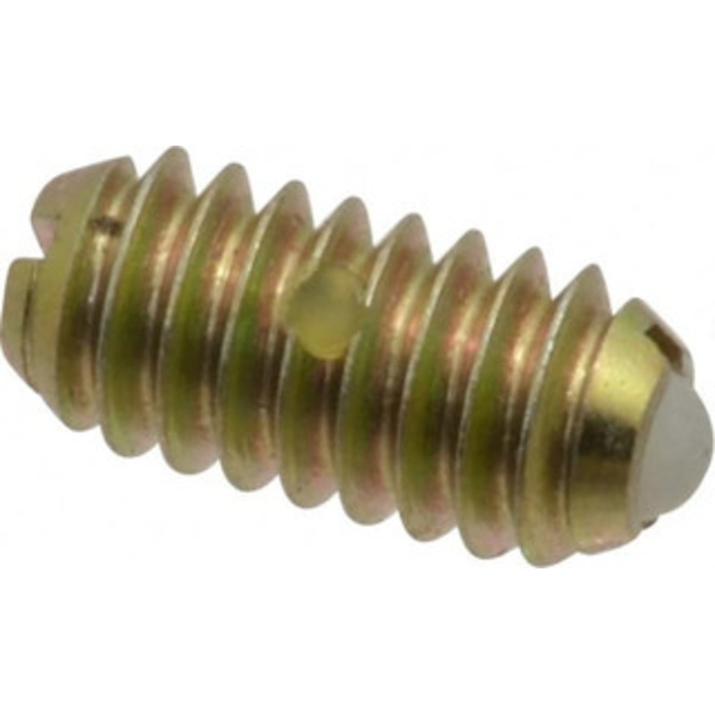 Vlier 1/4-20, 0.125 Ball Diam, 0.531 Body Length, 0.035 Max Ball Reach, Threaded Ball Plunger Steel Body, Nylon Ball, 4 Lb Initial End Force, 12 Lb Final End Force, Locking Element DBH54N – 62122627